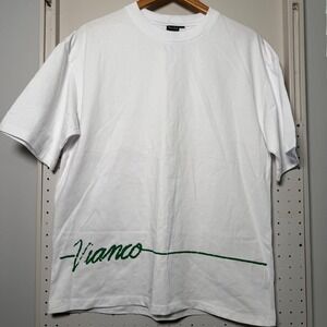 Vianco Pirella Dirty Martini T-Shirt Mens White Graphic Tee Short Sleeve - Small